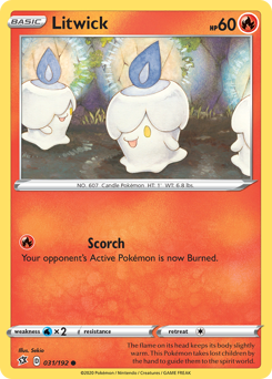 Litwick #31 Litwick - Rebel Clash - #31 - Pokemon TCG card
