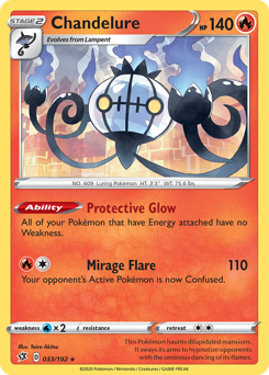 Chandelure - Rebel Clash - #33 - Pokemon TCG card