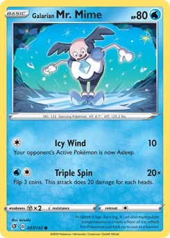 Galarian Mr. Mime - Rebel Clash - #37 - Pokemon TCG card