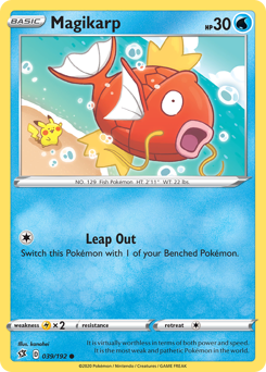 Magikarp #39 Magikarp - Rebel Clash - #39 - Pokemon TCG card