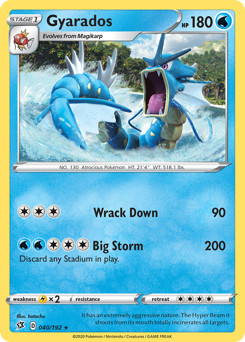 Gyarados - Rebel Clash - #40 - Pokemon TCG card