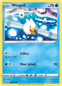 Wingull - Rebel Clash - #41 - Pokemon TCG card