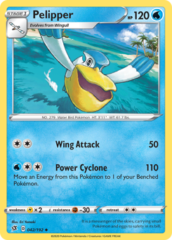 Pelipper #42 Pelipper - Rebel Clash - #42 - Pokemon TCG card
