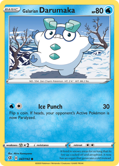 Galarian Darumaka #47 Galarian Darumaka - Rebel Clash - #47 - Pokemon TCG card