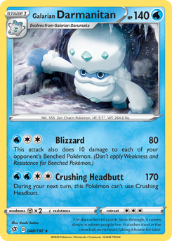 Galarian Darmanitan - Rebel Clash - #48 - Pokemon TCG card