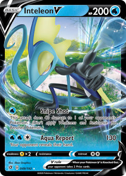 Inteleon V - Rebel Clash - #49 - Pokemon TCG card