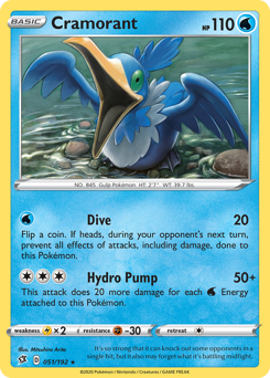 Cramorant - Rebel Clash - #51 - Pokemon TCG card