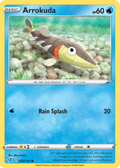 Arrokuda #52 Arrokuda - Rebel Clash - #52 - Pokemon TCG card