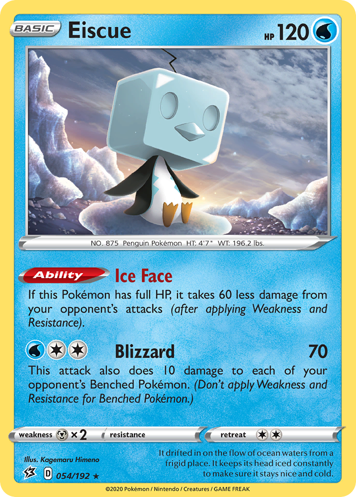 Eiscue - Rebel Clash - #54 - Pokemon TCG card