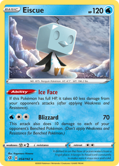Eiscue #54 Eiscue - Rebel Clash - #54 - Pokemon TCG card