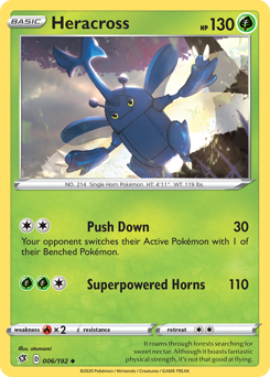 Heracross - Rebel Clash - #6 - Pokemon TCG card