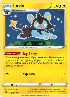 Luxio #61 Luxio - Rebel Clash - #61 - Pokemon TCG card