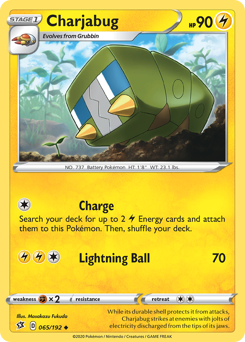 Charjabug #65 Charjabug - Rebel Clash - #65 - Pokemon TCG card