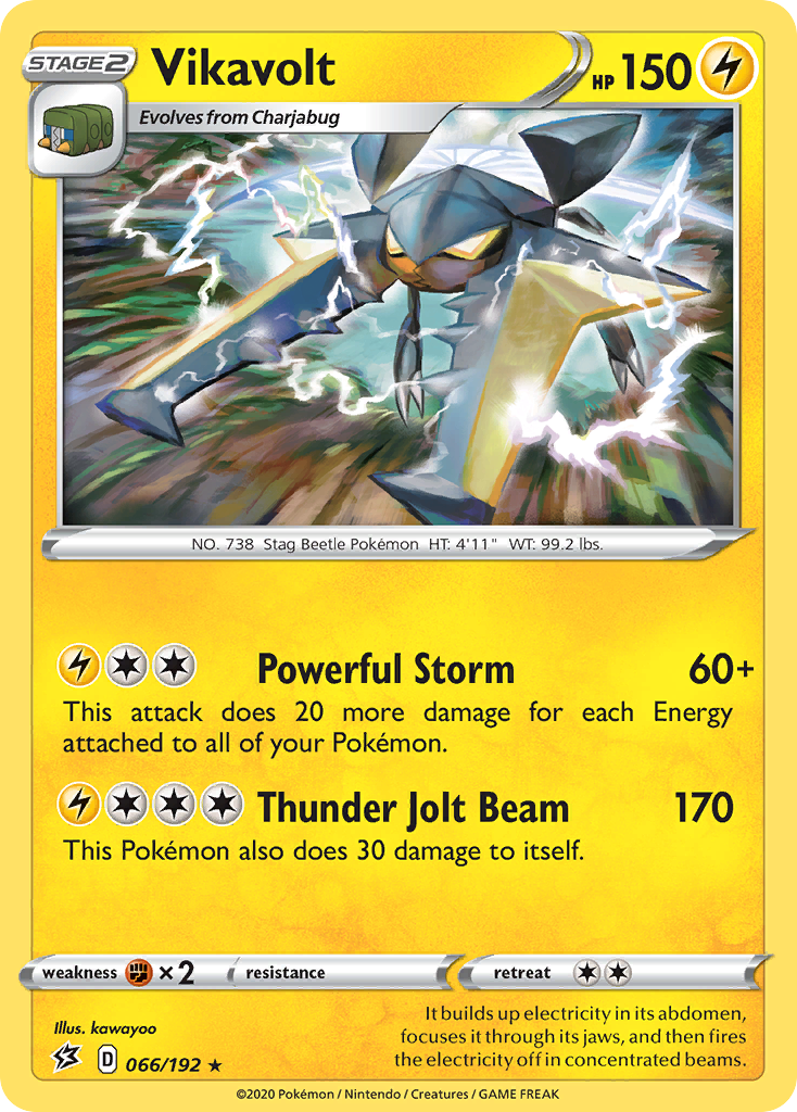 Vikavolt - Rebel Clash - #66 - Pokemon TCG card