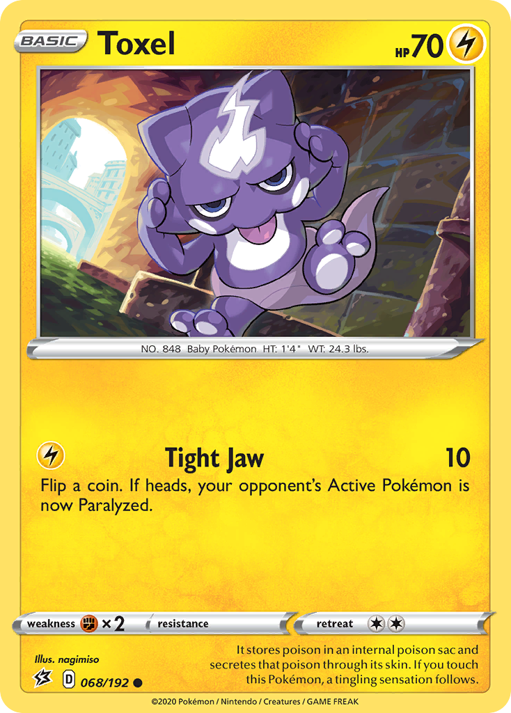 Toxel - Rebel Clash - #68 - Pokemon TCG card