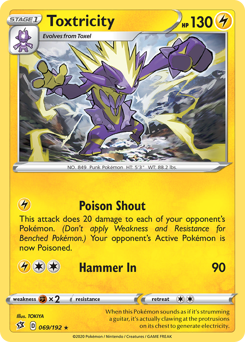 Toxtricity #69 Toxtricity - Rebel Clash - #69 - Pokemon TCG card