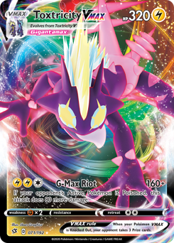 Toxtricity VMAX #71 Toxtricity VMAX - Rebel Clash - #71 - Pokemon TCG card