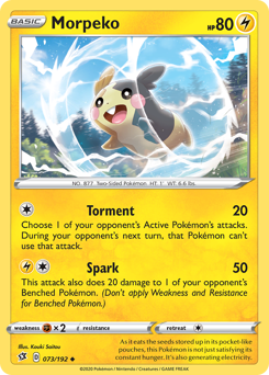Morpeko - Rebel Clash - #73 - Pokemon TCG card