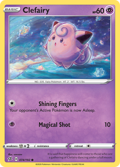 Clefairy - Rebel Clash - #74 - Pokemon TCG card