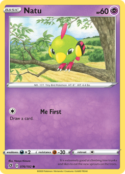 Natu - Rebel Clash - #76 - Pokemon TCG card