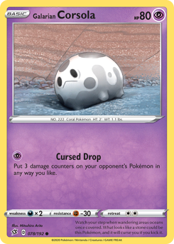 Galarian Corsola - Rebel Clash - #78 - Pokemon TCG card