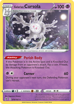Galarian Cursola #79 Galarian Cursola - Rebel Clash - #79 - Pokemon TCG card