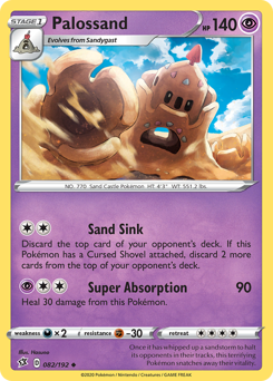 Palossand - Rebel Clash - #82 - Pokemon TCG card