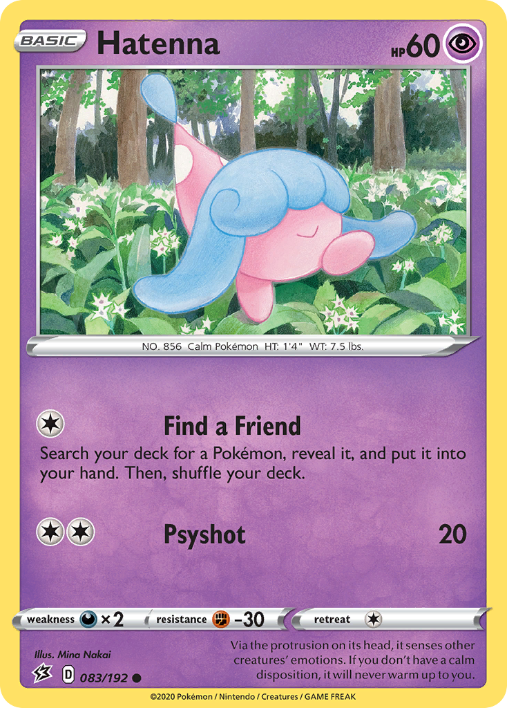 Hatenna - Rebel Clash - #83 - Pokemon TCG card