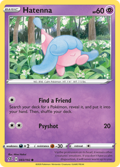 Hatenna #83 Hatenna - Rebel Clash - #83 - Pokemon TCG card