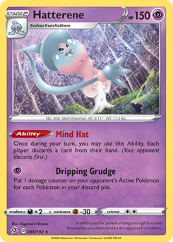 Hatterene - Rebel Clash - #85 - Pokemon TCG card
