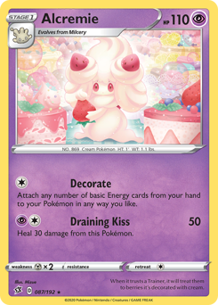 Alcremie - Rebel Clash - #87 - Pokemon TCG card
