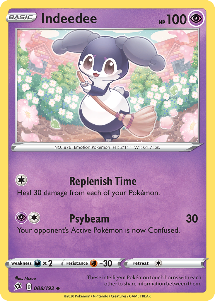 Indeedee - Rebel Clash - #88 - Pokemon TCG card