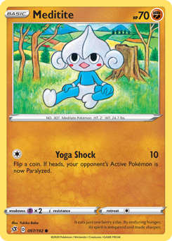 Meditite - Rebel Clash - #97 - Pokemon TCG card