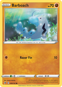 Barboach #99 Barboach - Rebel Clash - #99 - Pokemon TCG card
