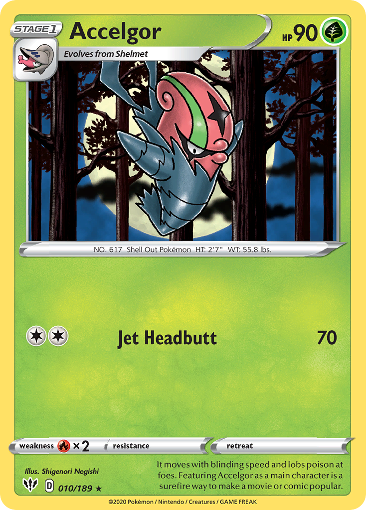 Accelgor - Darkness Ablaze - #10 - Pokemon TCG card