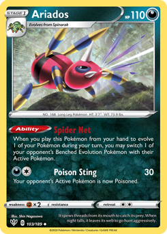 Ariados - Darkness Ablaze - #103 - Pokemon TCG card
