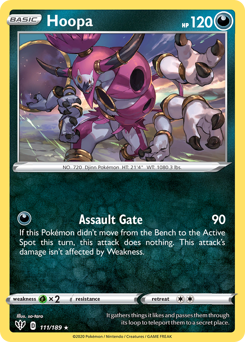 Hoopa #111 Hoopa - Darkness Ablaze - #111 - Pokemon TCG card