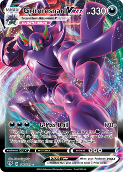 Grimmsnarl VMAX - Darkness Ablaze - #115 - Pokemon TCG card