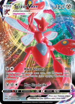 Scizor VMAX - Darkness Ablaze - #119 - Pokemon TCG card