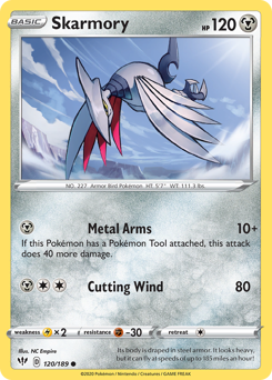 Skarmory - Darkness Ablaze - #120 - Pokemon TCG card