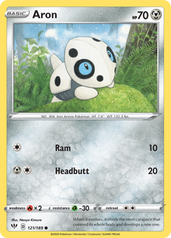 Aron - Darkness Ablaze - #121 - Pokemon TCG card