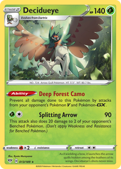 Decidueye - Darkness Ablaze - #13 - Pokemon TCG card