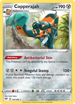 Copperajah #132 Copperajah - Darkness Ablaze - #132 - Pokemon TCG card