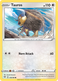 Tauros - Darkness Ablaze - #134 - Pokemon TCG card