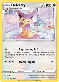 Delcatty - Darkness Ablaze - #142 - Pokemon TCG card