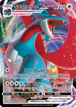 Salamence VMAX #144 Salamence VMAX - Darkness Ablaze - #144 - Pokemon TCG card