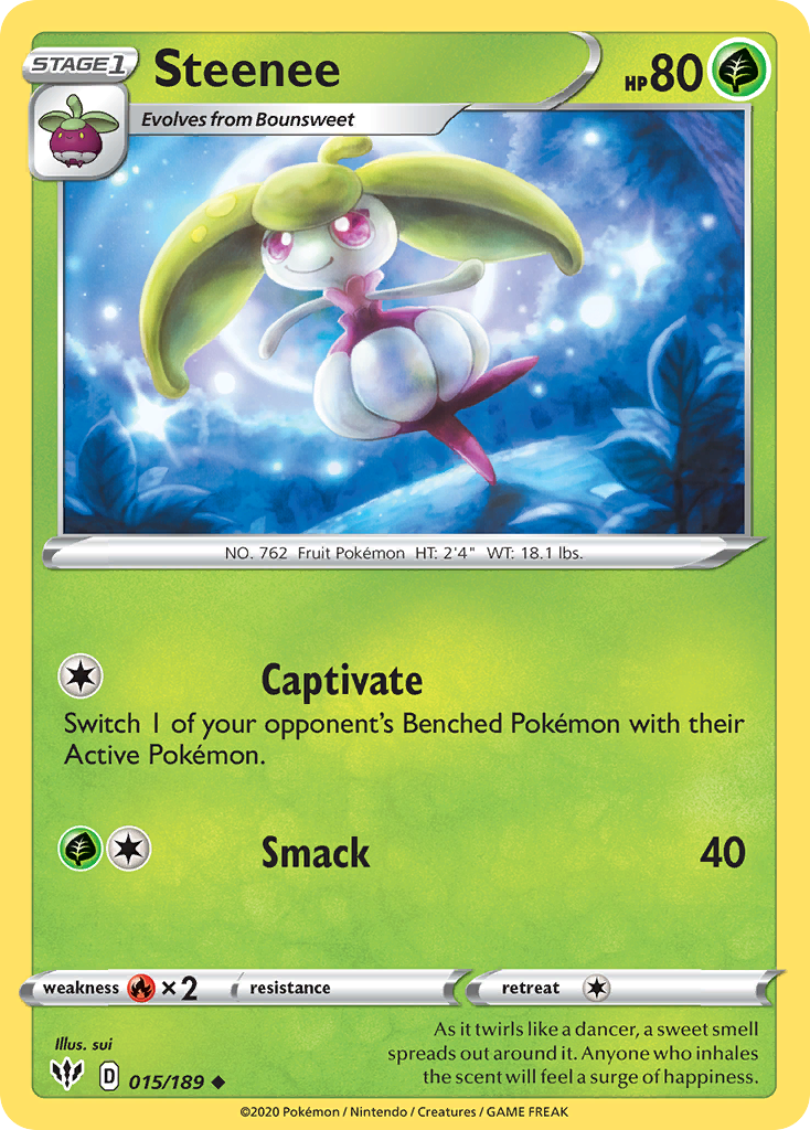Steenee - Darkness Ablaze - #15 - Pokemon TCG card