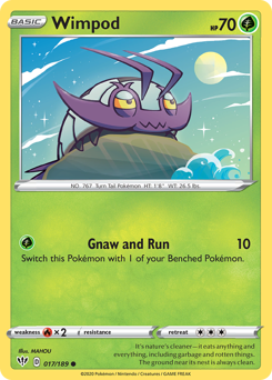 Wimpod - Darkness Ablaze - #17 - Pokemon TCG card