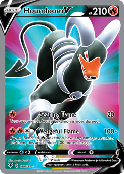 Houndoom V #178 Houndoom V - Darkness Ablaze - #178 - Pokemon TCG card
