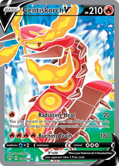 Centiskorch V #179 Centiskorch V - Darkness Ablaze - #179 - Pokemon TCG card